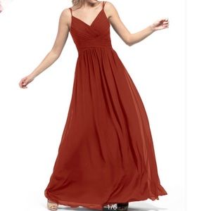 Rust Colored Bridesmaid Dress - Formal Dress